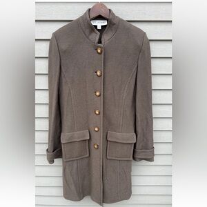 St John Wool Jacket Size 6 Brown